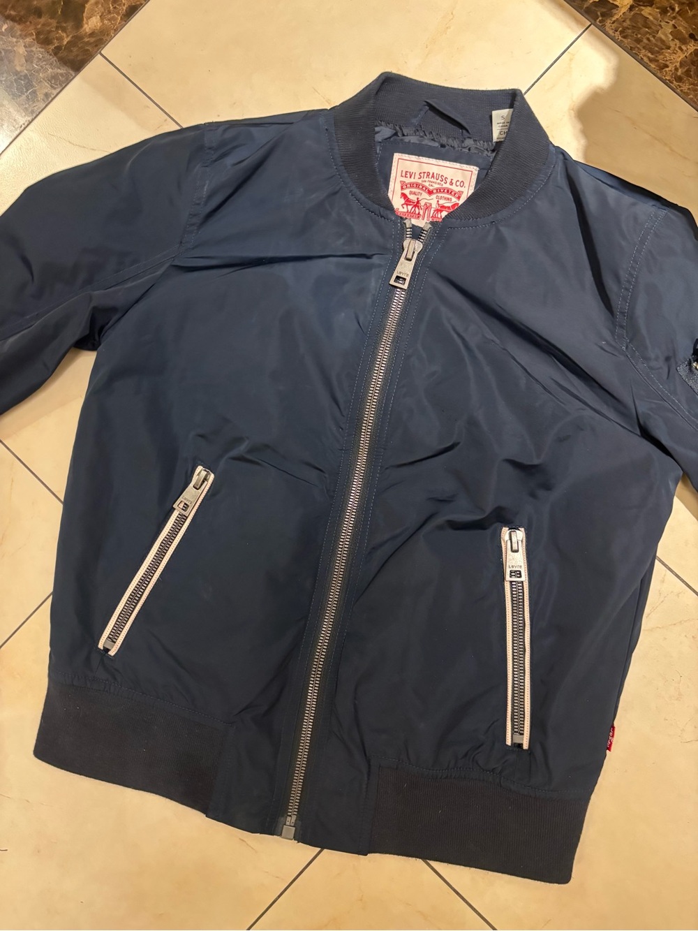 Levi's Women’s Navy Bomber Jacket | Size S